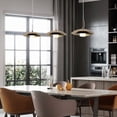 thumbnail image 2 of LNC LED Pendant Light, Mid-Century Modern Gold and Black, Dimmable Hanging Fixture, 2 of 8