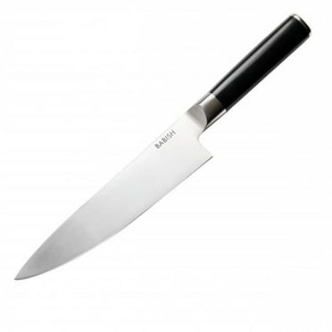 Babish 131293.01R 8 in. High-Carbon Stainless Steel Full Tang Chef Knife, Black