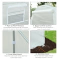 thumbnail image 3 of 15 x 7Ft Outdoor Walk-In Tunnel Greenhouse Kit, Large Garden Warm Growing House with Roll-up Door and Roll-up Windows, Heavy Duty Steel Frame, 3 of 6