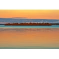 thumbnail image 2 of Jaynes Gallery 32x23 Black Ornate Wood Framed with Double Matting Museum Art Print Titled - Canada-Ontario Perrault Lake at sunset, 2 of 4