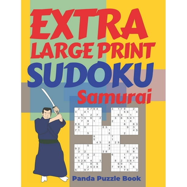 extra large print sudoku samurai sudoku variations