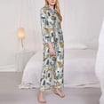 thumbnail image 3 of Lsque Winter Forest Animals Pattern Long Sleeve Pajama Set for Women - Soft 2-Piece Sleepwear and Loungewear Set with Pockets, Comfy Nightwear-X-Large, 3 of 7