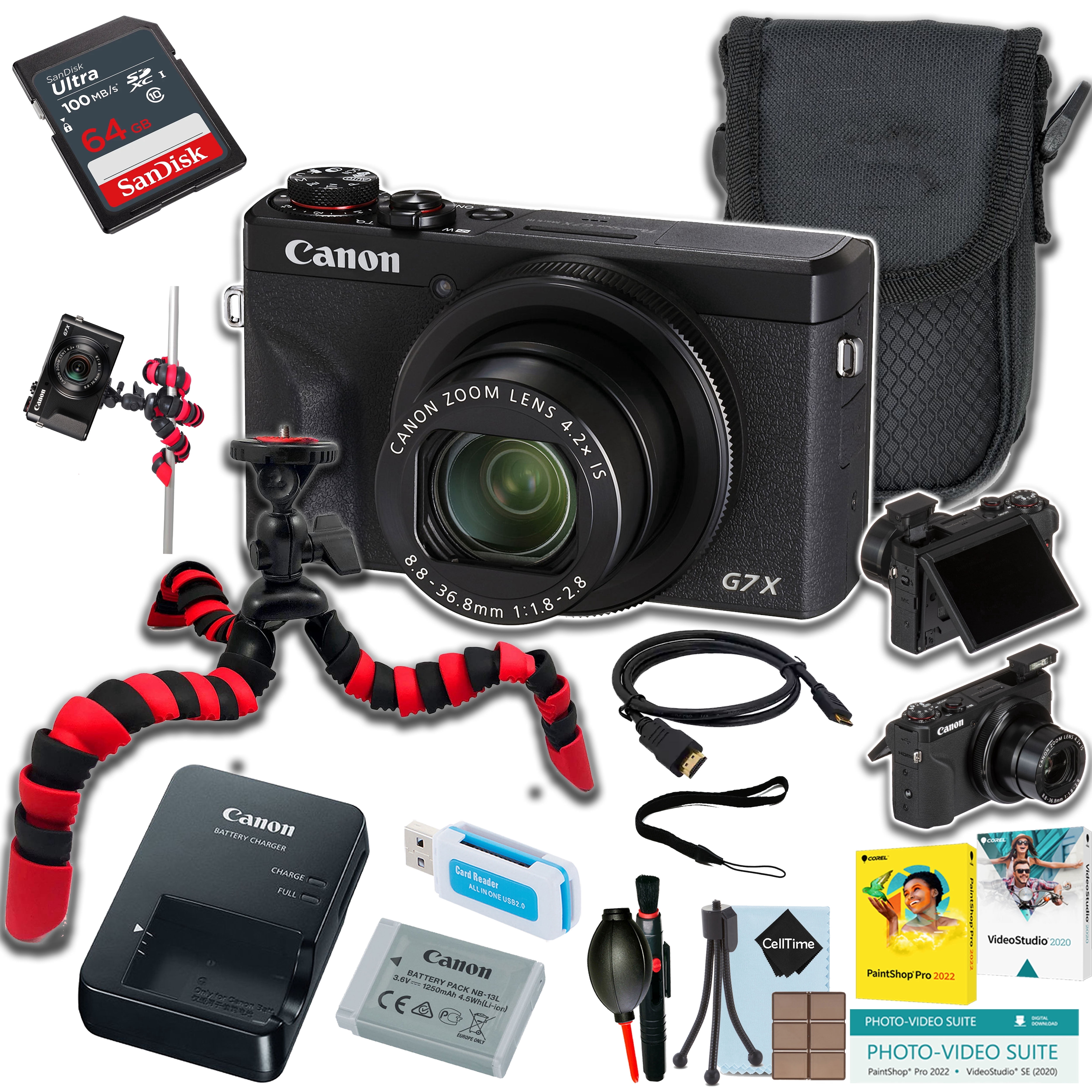 Canon Powershot G7x Mark II 20.1MP Compact Digital Camera with
