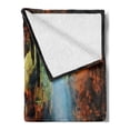 thumbnail image 2 of Natural Cave Soft Flannel Fleece Throw Blanket, Sunbeam in Cave Building Tham Khao Luang near Phetchaburi Thailand, Cozy Plush for Indoor and Outdoor Use, 50" x 60", Multicolor, by Ambesonne, 2 of 5