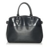 Pre-Owned Louis Vuitton Epi Passy PM Leather Black