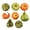 Multicolor, variant on 8PCS Foam Floral Pumpkin Halloween Decorations, Artificial Pumpkin Gourd Set for DIY Photo Props, Fall Harvest Halloween Decor Indoor Centerpiece (White)