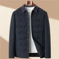 thumbnail image 2 of Chaqueta de plumón ultraligera para hombre, chaqueta de plumón de ganso blanco de lujo, nueva chaqueta de invierno con solapa estilo camisa, corta y cálida, 2024, 2 of 4