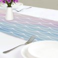 thumbnail image 6 of GZHJMY Watercolor Fish Scales Table Runner Machine Washable Polyester Table Runner Rectangle Reversible Dresser Scarves Table Decor 13 x 70 Inch, 6 of 7