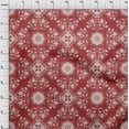 thumbnail image 4 of oneOone Cotton Cambric Red Fabric Asian Block Tile Fabric For Sewing Printed Craft Fabric By The Yard 56 Inch Wide, 4 of 4