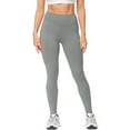 thumbnail image 2 of UVEASISHA Women's Yoga Pants High Waisted Tummy Control Leggings Soft Milk Silk No Seamless Athletic Workout Skinny Leggings Stretchy Gym Running Tights S, 2 of 4