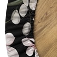 thumbnail image 5 of Ambesonne Peony Pattern Fitted Round Tablecloth, Jungle Night Flower, 56"- 60" Diameter, Blush Charcoal Grey, 5 of 5