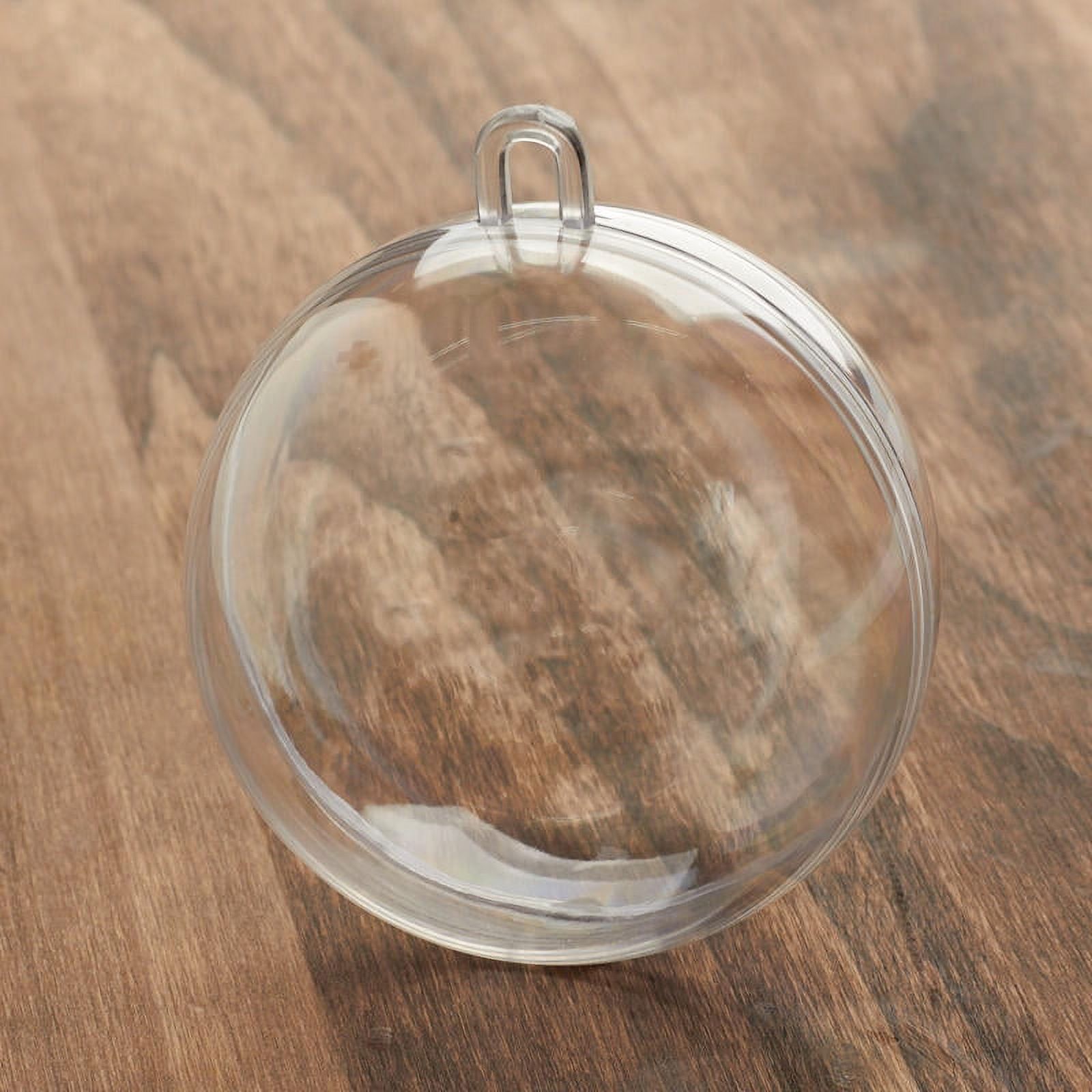 Factory Direct Craft Fillable Clear Plastic Ball Ornaments | 70mm | 6 Pack - image 2 of 3