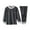 Black, variant on Hpgjzj Kids Boys Girls Thermal Underwear Set Fall Winter Warm Base Layer Long Johns 2 Piece Outfits