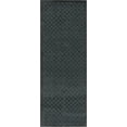 thumbnail image 3 of Hauteloom Gaiwan Living Room, Bedroom Machine Washable Area Rug - Square Piles, Checkered - Petrol Blue, Light Black - 5'3" x 7', 3 of 5