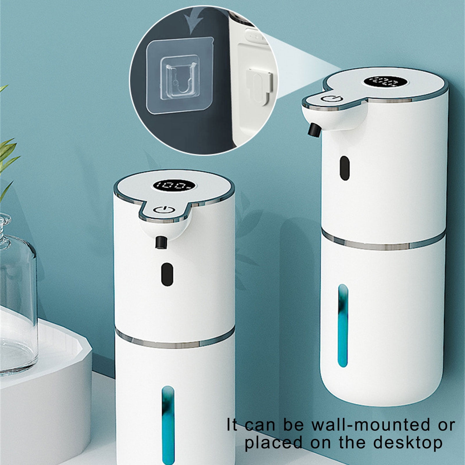 380ml Automatic Foaming Soap Dispenser Touchless Hand Soap Foam Dispenser Induction Hand Washer for Hotel Bathroom