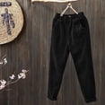 thumbnail image 2 of TRUBKH Corduroy Pants Women Cargo Pants Jogger Pants Womens Sweater Pants Cargo Sweatpants Womens Fall Pants for Women Trendy Black 2xl, 2 of 3