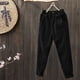 thumbnail image 2 of Pantalones de yoga Gibobby Moda mujer talla grande pana cintura elástica bolsillo Harem largos negro XXL, 2 of 3