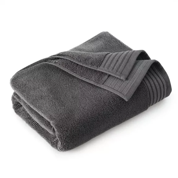 Huba Homes Super Luxurious Premium 100% Egyptian Cotton Bath Towel (Gray) - 1 Piece 600 GSM