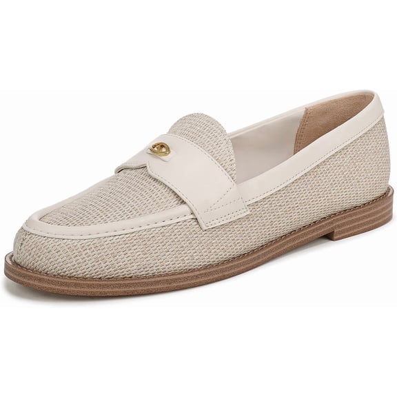Franco Sarto Women's Stellan Loafer Beige Woven Fabric 8.5M