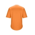 thumbnail image 4 of MELDVDIB Mens Shirts Fashion Casual Solid Color Short Sleeve Loose Summer Tops Button-Up Crew Neck Vacation Shirts, 4 of 8