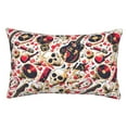 thumbnail image 1 of Balery Guitar Skull rock Funda de Cojín Estampada, Regalos para Mujeres, Regalos de Amor para Ella, Regalos para Novia o Esposa, Funda de Almohada-14"x20", 1 of 6