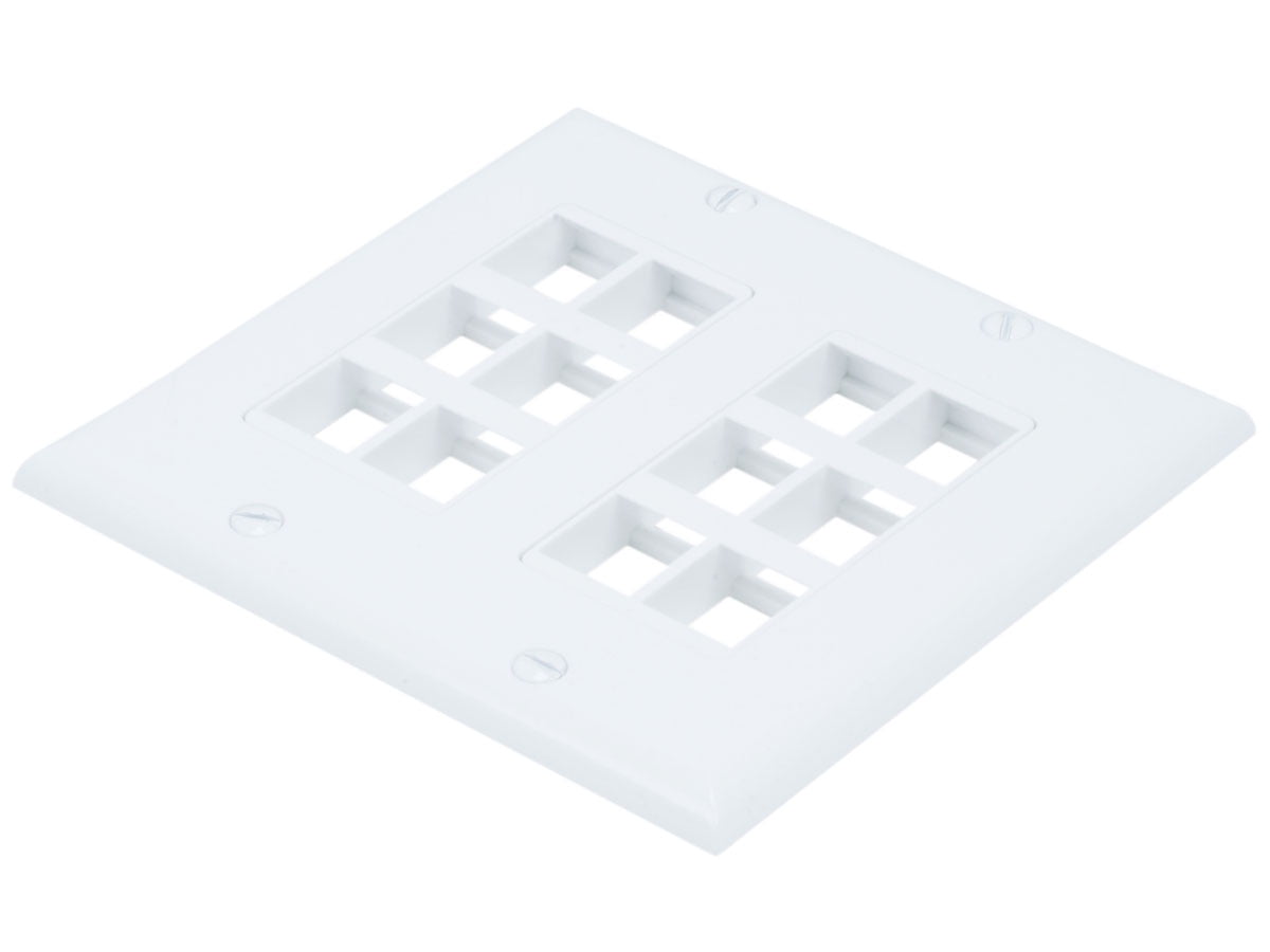 Wallpalte Gangboxes Black Monoprice Keystone 1 Hole Decor Insert for Ethernet Networks Or Home Theater Interconnects Keystones