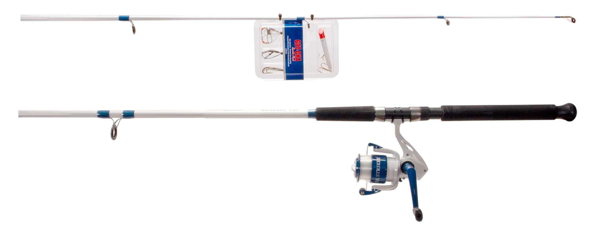 Sea Striker Pier & Surf Fishing Rod & Reel Combo with Gotcha Plug, 6