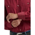 thumbnail image 3 of Wrangler Men's George Strait Collection Burgundy Button Down Shirt 112338105, 3 of 4
