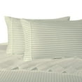 thumbnail image 1 of Royal's Striped Ivory 300-Thread-Count 4pc King Waterbed-Sheets 100-Percent Cotton, Sateen Sheet Set, 1 of 2