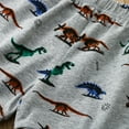 thumbnail image 3 of Little Boys Pajama Set Dinosaur Print Casual Short Sleeve Top And Sleep Shorts Sleepwear 2Pc Set Pjs, 3 of 4