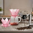 thumbnail image 4 of Coffee Dripper, 3.3*4.33 Inch 1-2 Cups Resin Pour Over Coffee Maker Reusable Coffee Filter Cup Slow Brewing Accessories For Home-Cafe-Travel-Camping Transparent, 4 of 9
