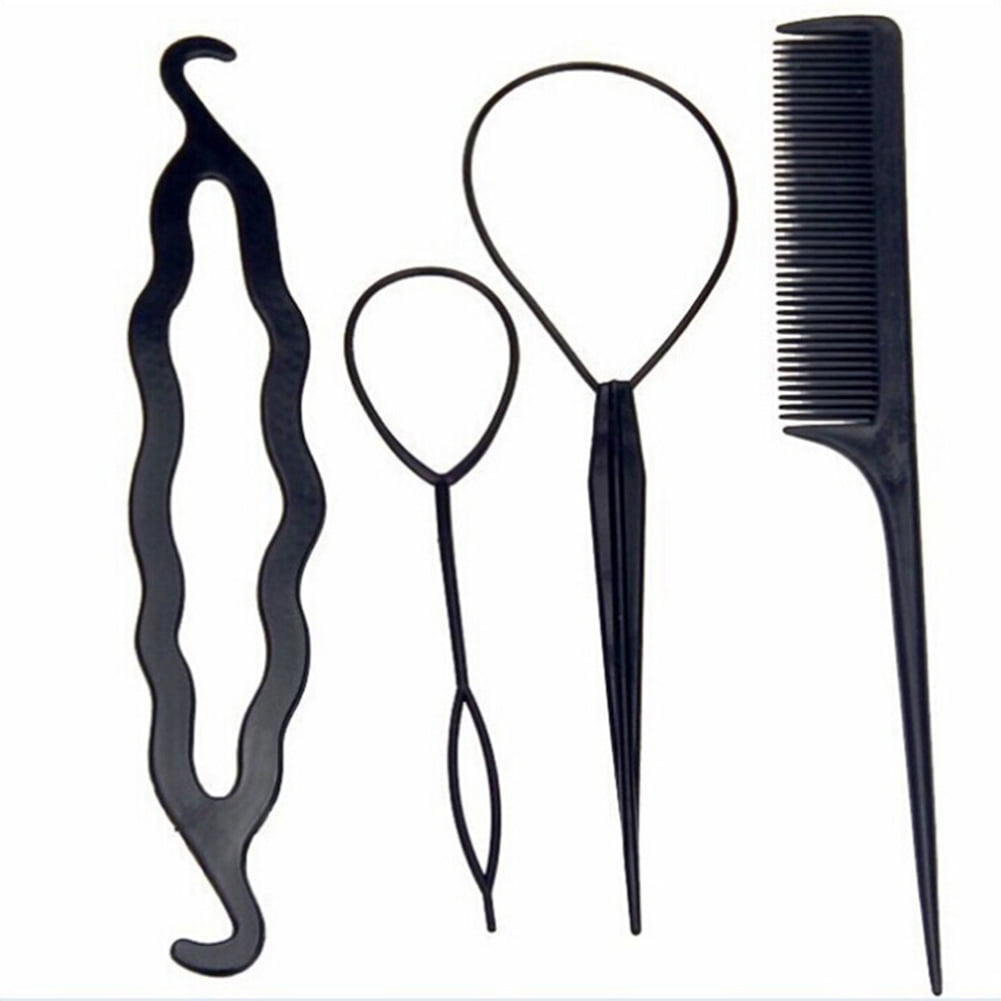 2 Set Hair Styling Tools Bun Maker Topsy Tail Hair Braid Comb  DIY