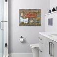 thumbnail image 5 of Farmhouse Chicken Wall Art Country Chicken Hen Canvas Print Rustic Kitchen Sunflower Pictures Wall Decor Bless This Home and All Who Enter Painting Artwork Home Decor for Kitchen Living Room 12"x16", 5 of 6