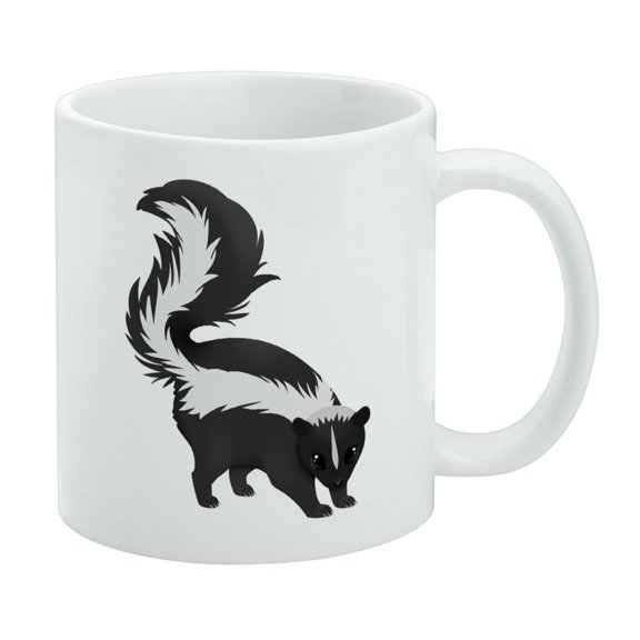Skunk Posing White Mug
