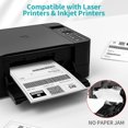 thumbnail image 3 of duomi-Full Sheet Labels 8.5” x 11” Shipping Address Labels, Printable White Sticker Paper for Laser & Inkjet Printers Self-Adhesive Label [100 Sheets], 3 of 4