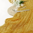 thumbnail image 3 of Cheesecloth Table Runner Cheese Cloth Tablecloth 90x180 Cm Table Runner For Wedding Holiday Birthday Party Table Dining Room Dresser Runners for Dresser Top Runners for Tables Easter Centerpieces for, 3 of 3