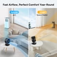 thumbnail image 4 of Dr. Prepare Table Fan for Home, 8" Air Circulator Fan Powerful Desk Fans, Black, 4 of 7
