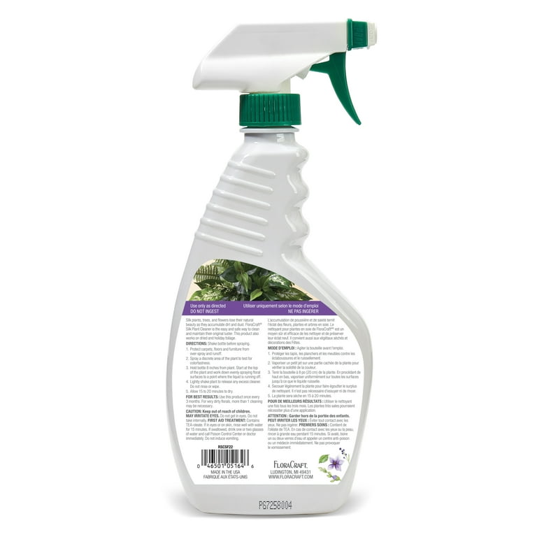 FloraCraft Silk Plant Cleaner Spray - 24 oz. — Grand River Art Supply