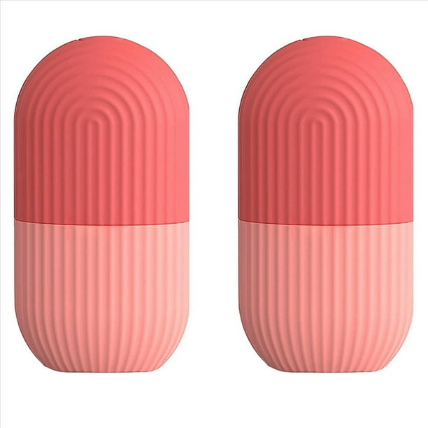 2X Masajeador con Rodillo de Hielo, Rodillo Cubitos Hielo para Rostro, Ojos y Cuello, Acondicionamiento Natural y Cuidado de la Piel, Bolsas A