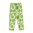 thumbnail image 6 of Uemuo Green Various Lemons Pattern Women's Wide Leg Palazzo Lounge Pants with Pockets Light Weight Loose Comfy Casual Pajama Pants-XX-Large, 6 of 9