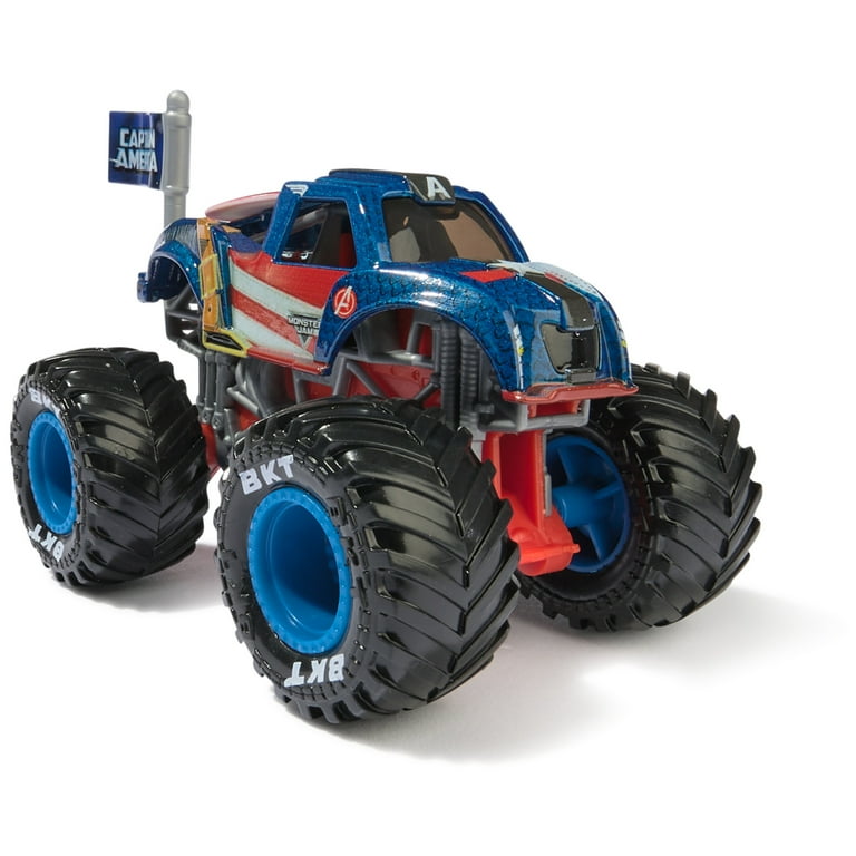 Monster Jam, Marvel 4-Pack of 1:64 Scale Die-Cast Monster