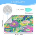 thumbnail image 2 of Ironing Mat Portable Ironing Blanket for Table Top Travel Ironing Pad for Washer Dryer 27.6" x 47.2" Impressions Of Flowers, 2 of 6