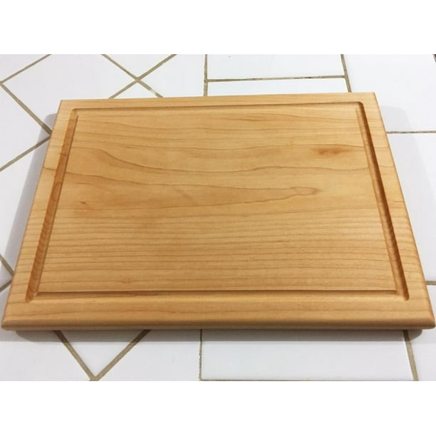 Hard Maple Wood Edge grain with juice groove Cutting Board Walmart