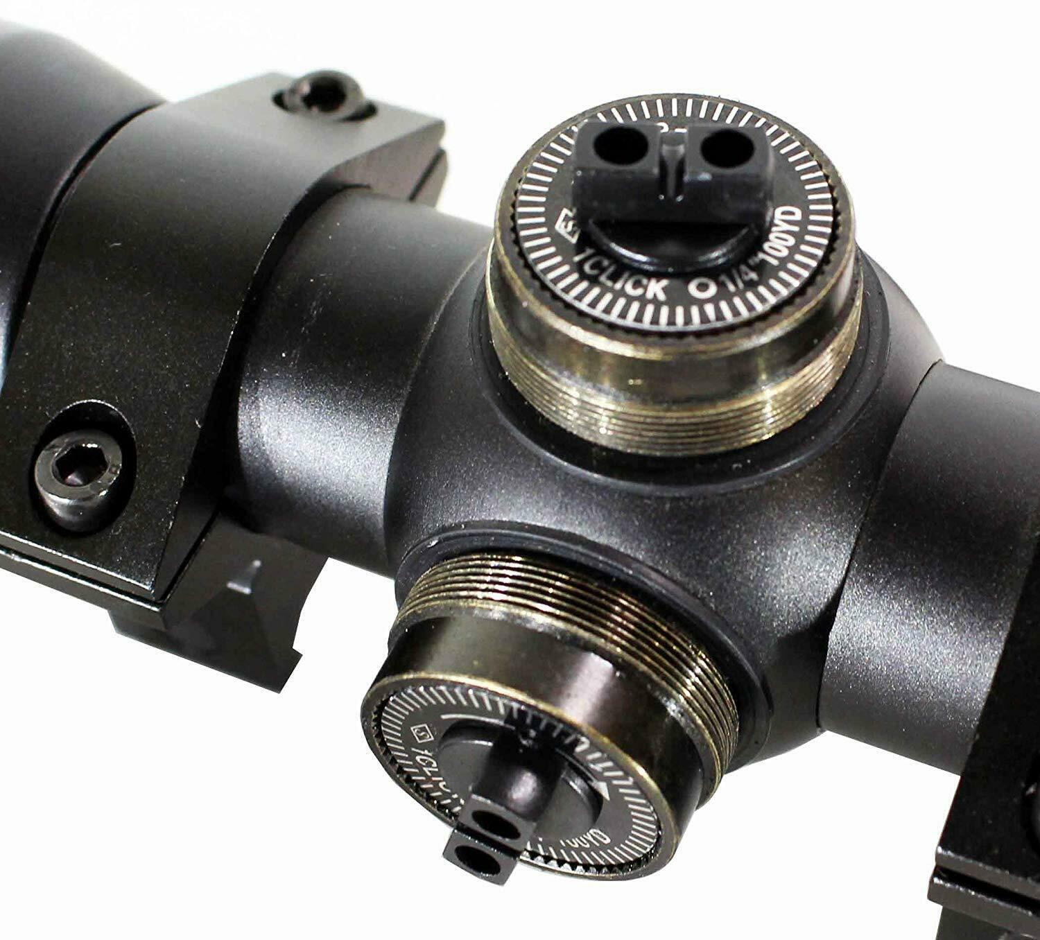 Black Rifle Upgrade Kit For Ruger 10/22 With 4x32 Scope + Rings + Weaver Rail Mount.