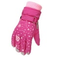 thumbnail image 2 of Fgnfyis Kids Ski Gloves Print Outdoor Skating Snowboarding Windproof Boys Girls Winter Gloves Ski Mittens Red, 2 of 4