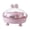 Pink, variant on Tuscom Cute Bunny Snack Storage Box with Lid, 2-Layer Snack Organizer Container for Candy, Fruits, BPA-Free Plastic Food Storage, 9.84 x 8.66in