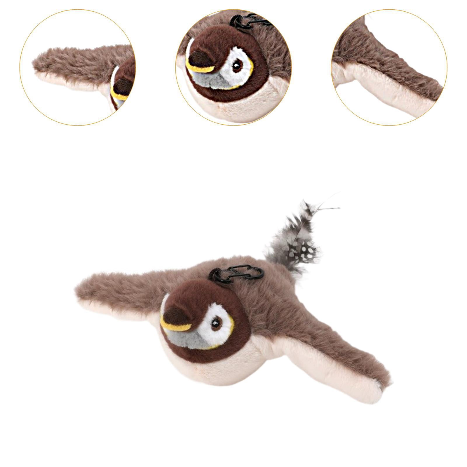 EHJRE Interactive Cat Toy Flapping Bird Cat Toy Training for Indoor Cats Lifelike Simulated Chirping for Exercise Chewing Bite Playing