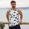 thumbnail image 6 of Salouo Cartoon Helicopters for Men's Tank Tops,Sleeveless Muscle Shirts for Men Quick Dry Workout Tank Top Gym Muscle Tee Fitness Bodybuilding Sleeveless T Shirt-Large, 6 of 7