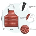 thumbnail image 7 of Red Christmas Reindeer Pattern Kids Aprons for Girls and Boys,Adjustable Neck Strap Toddler Aprons for Kids Cooking Baking, 7 of 7