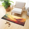 thumbnail image 4 of WOBOGO Fire Phoenix Patterns Carpet 39x20in Kitchen Bathroom Plush Absorbent Non-Slip Floor Mat, 4 of 8